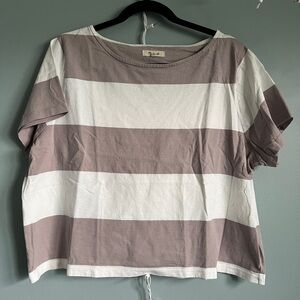 Madewell Striped Women's Top in Dove Stripe